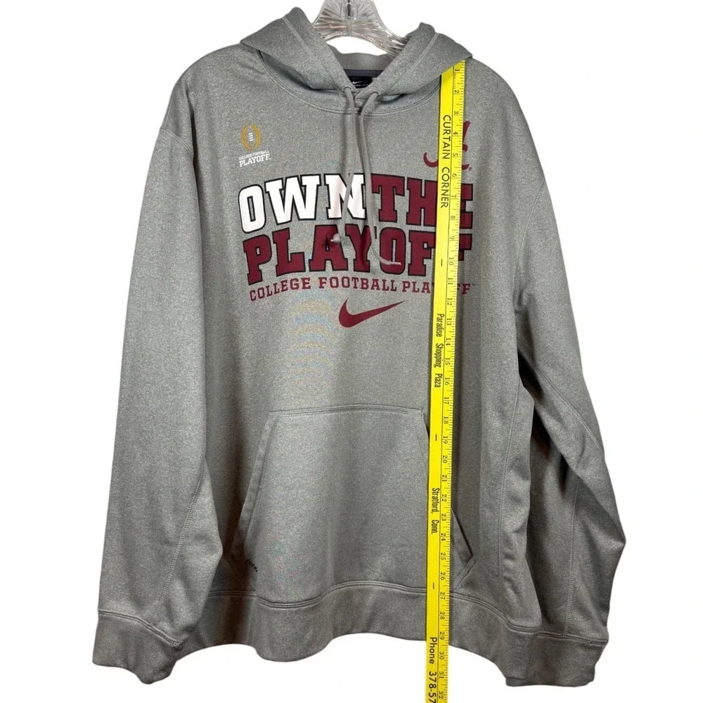 NIKE Men's Therma Fit Hoodie, Alabama Football Roll Tide, Playoffs Size XXL